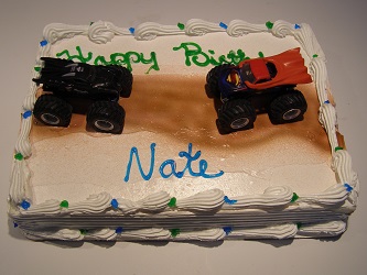 Monster Truck birthday cake